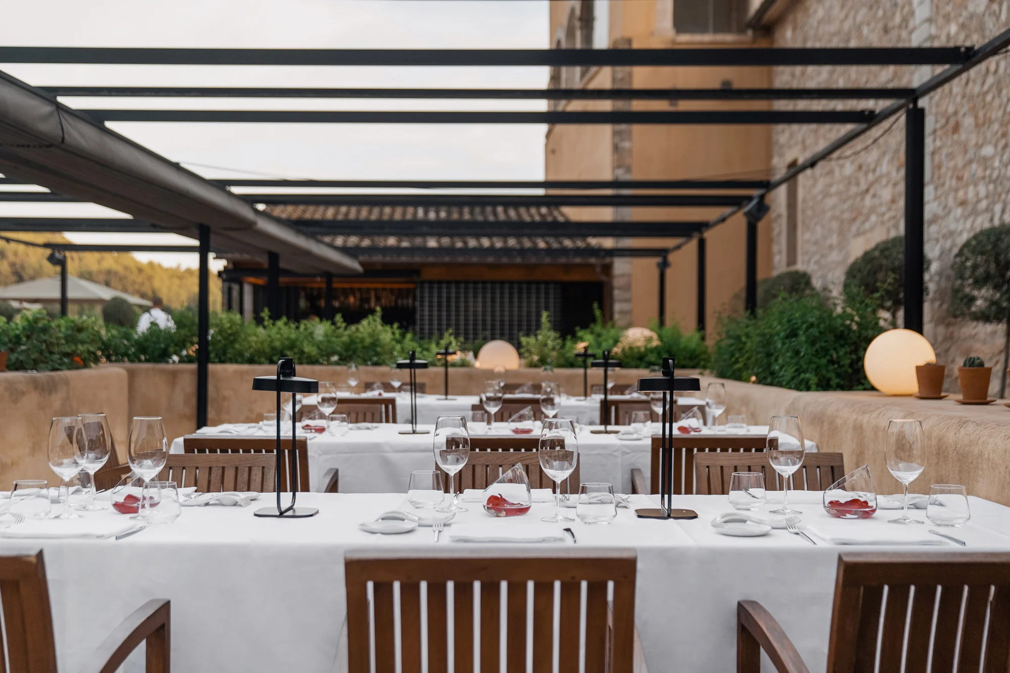 Das Restaurant 3/65 im Son Brull, gastronomische Küche für Radsportler in Pollença