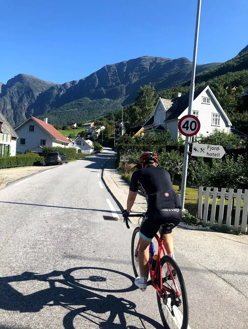 Cycling Aurlandsfjellet from Aurland — The Snow Road climbing above Aurlandsfjord, Norway