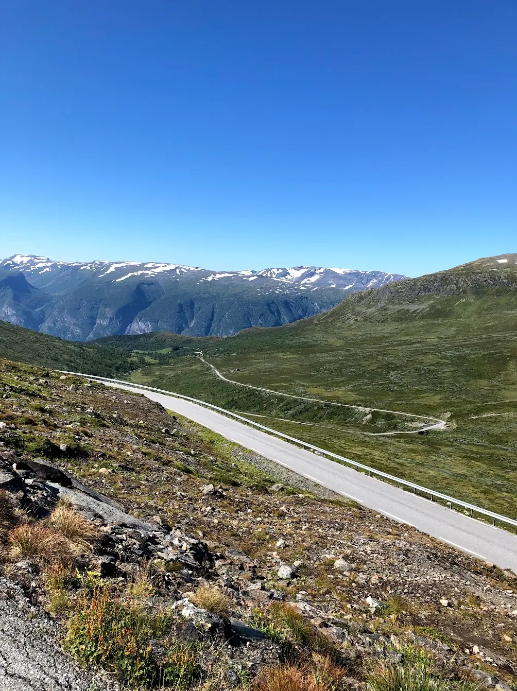 Stegastein viewpoint, Aurlandsfjellet — cantilevered platform 650m above Aurlandsfjord on the Snow Road