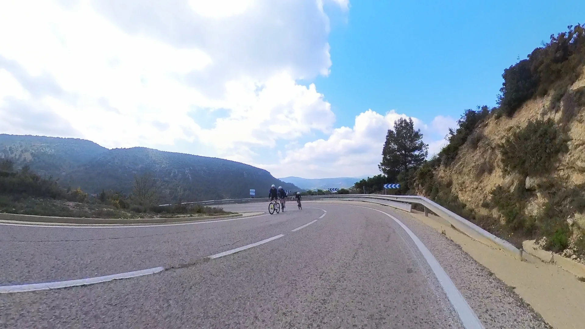 Descent from Puerto de Confrides, Costa Blanca — fast open roads after the Category 1 summit