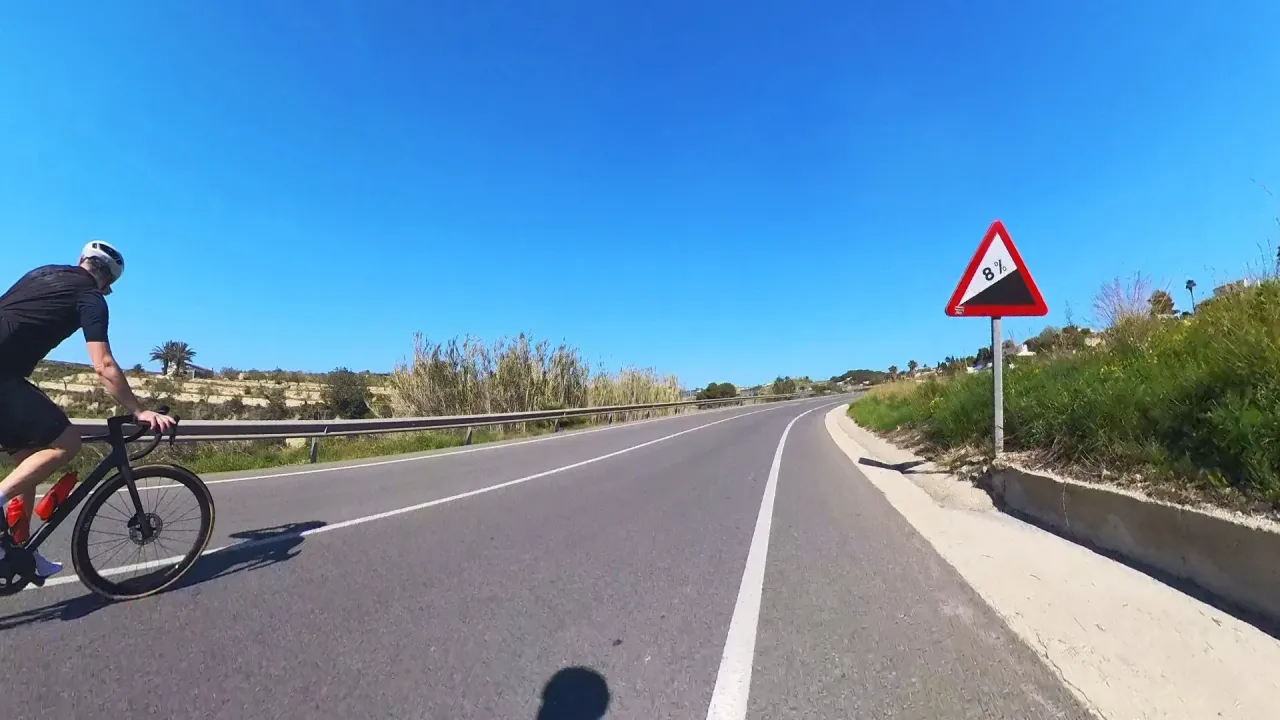 Cycling from Calpe to Moraira, Costa Blanca Spain — coastal roads along the Mediterranean