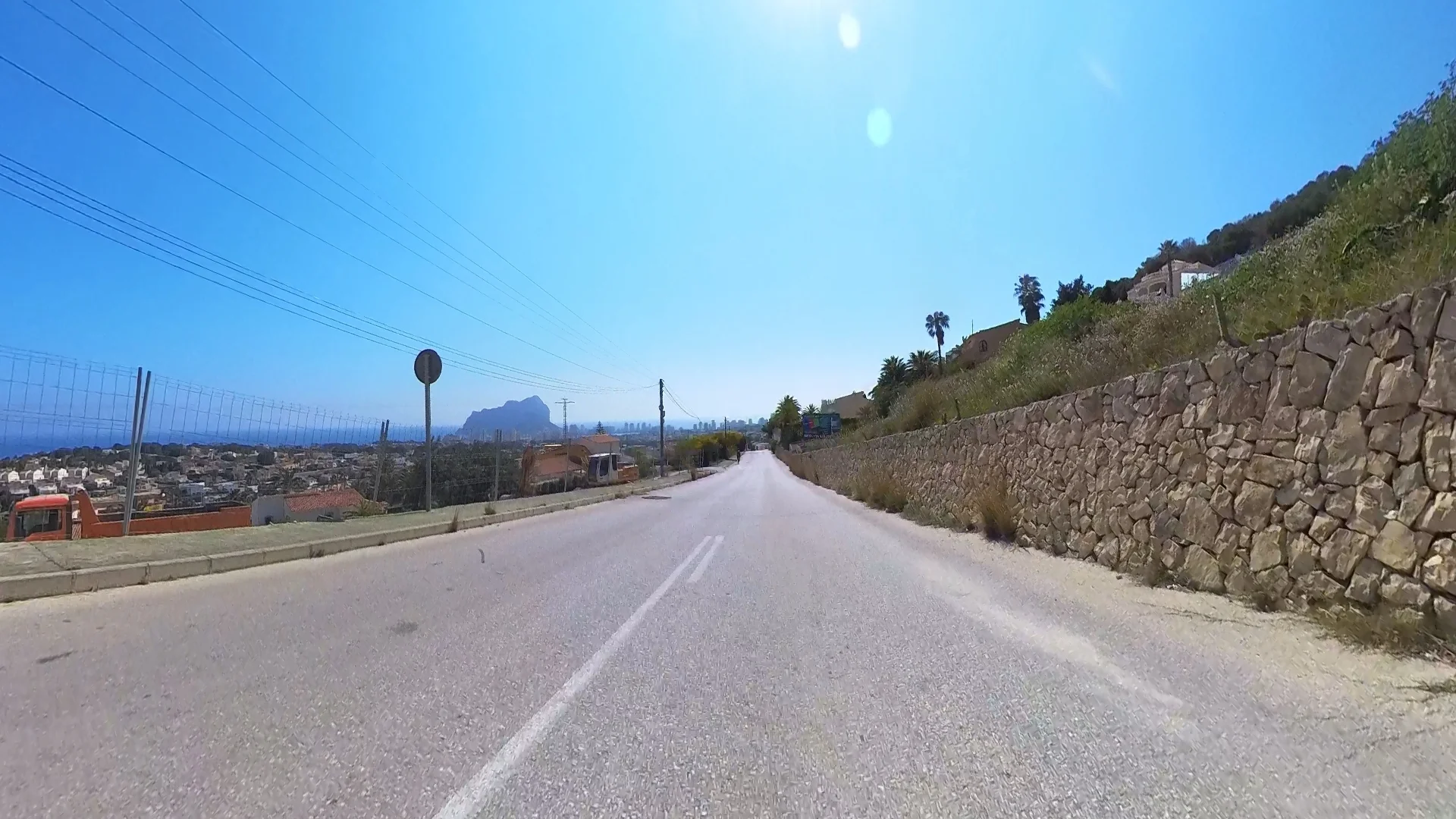Coastal descent, Costa Blanca Spain — panoramic Mediterranean views on the Calpe to Dénia cycling route
