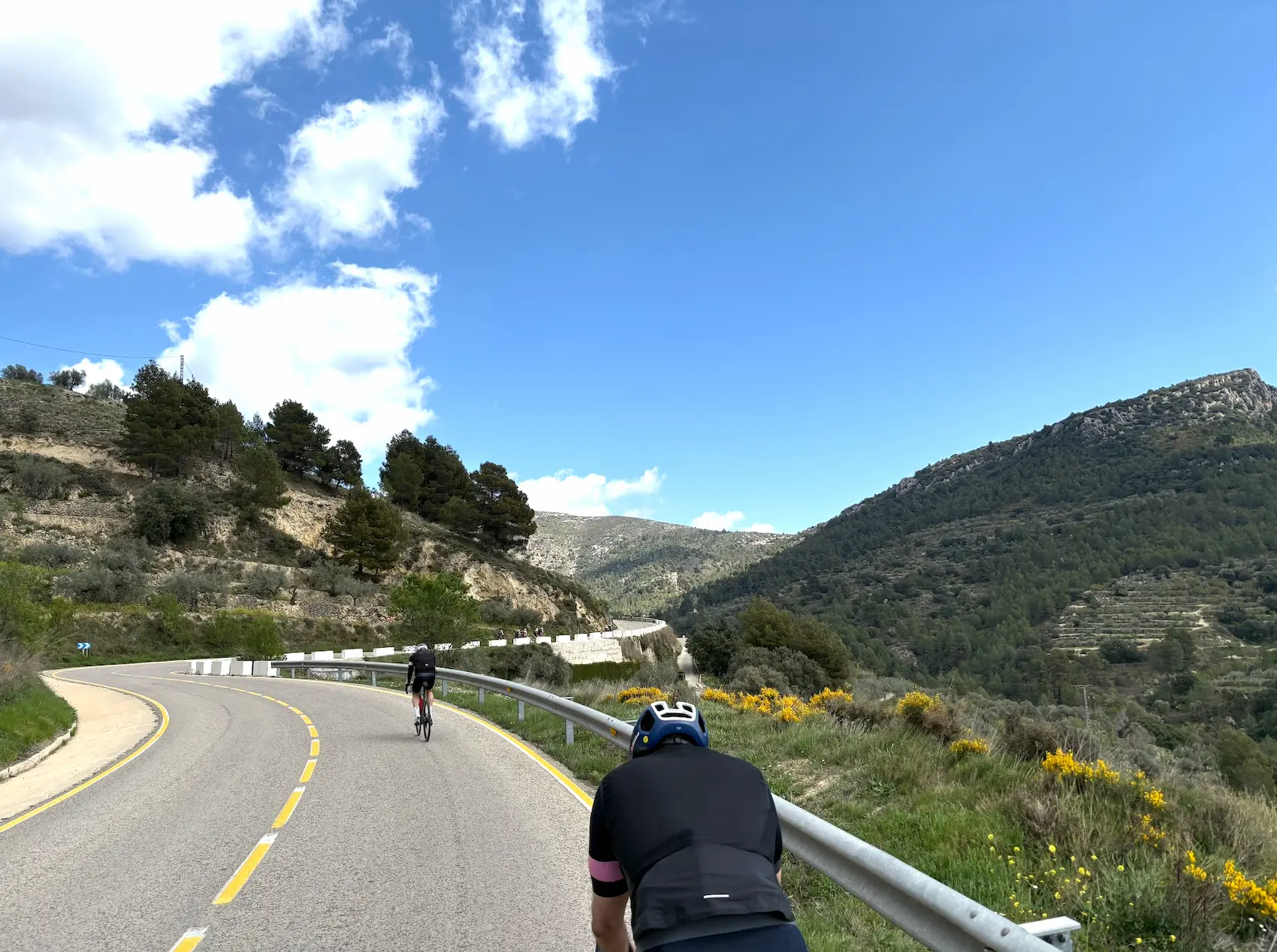 Puerto de Confrides south side, Costa Blanca — punchy Category 3 with ramps over 20%