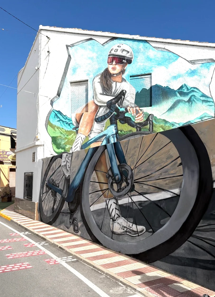 Cycling through Senija, Costa Blanca — traditional village on the road to Vall d'Ebo