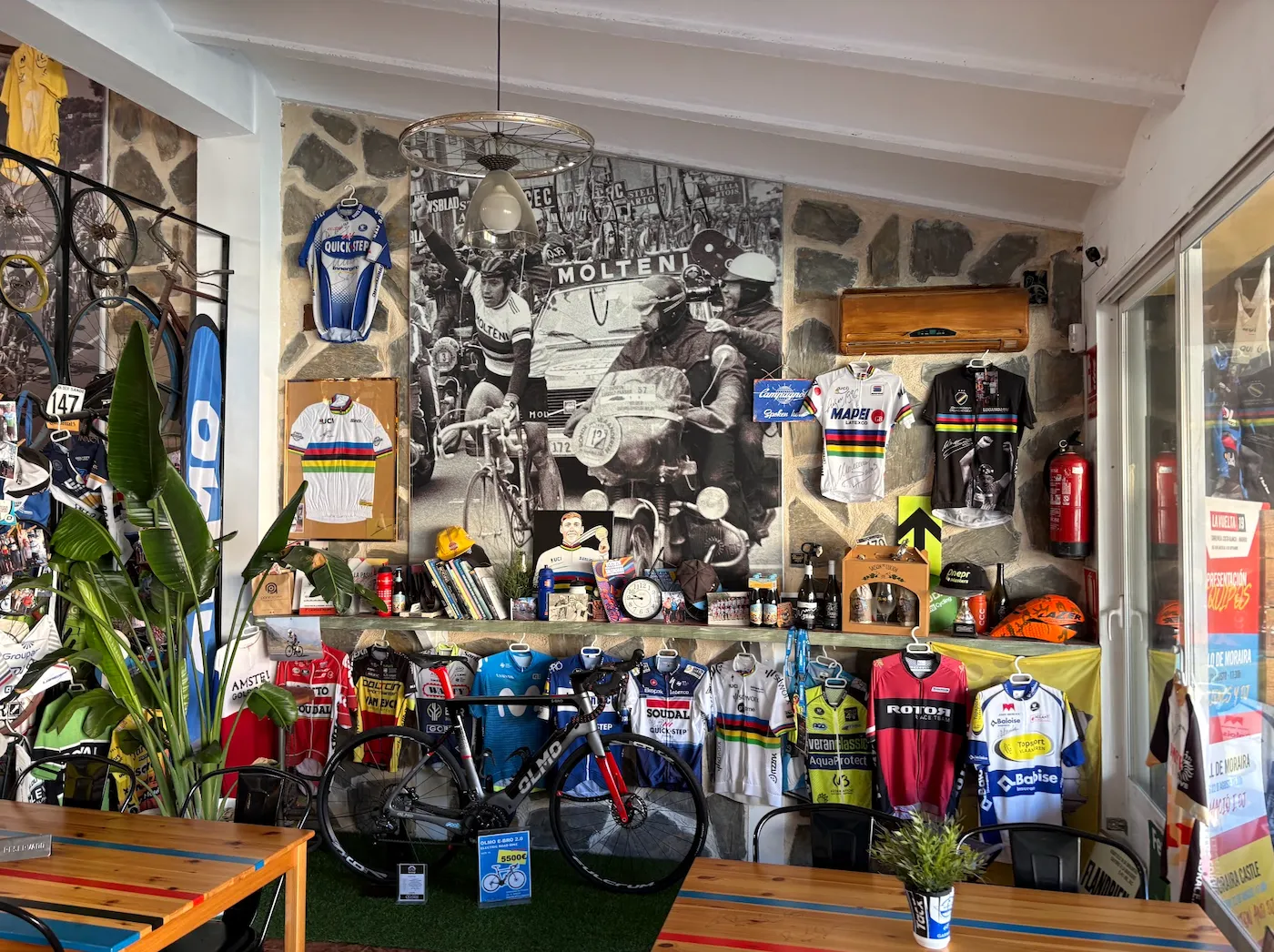 Velosol Cycling Bar in Xaló — the legendary café stop where every cyclist on the Costa Blanca meets