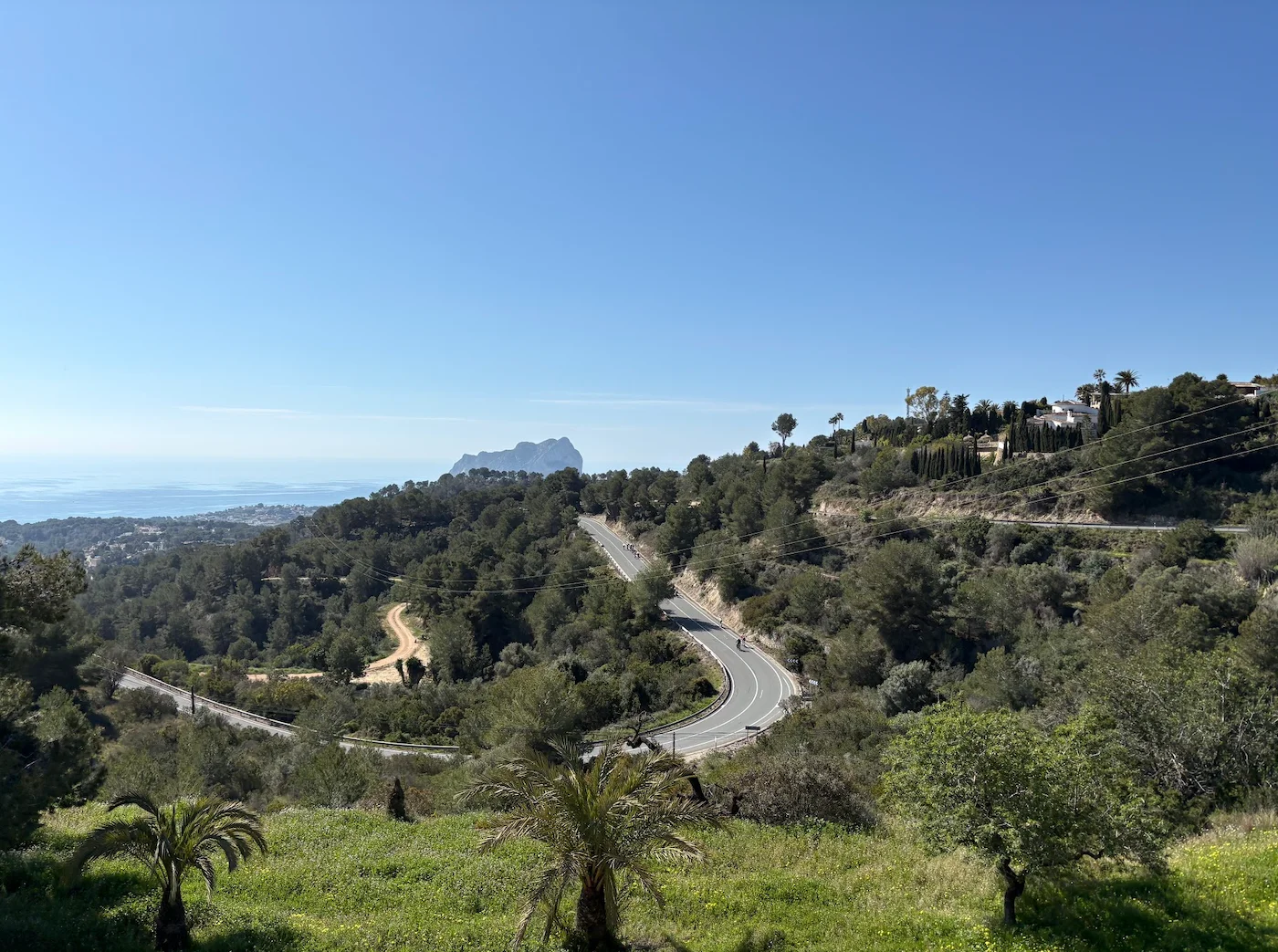 La Fustera climb — one of the most popular Strava segments in the world, above Calpe