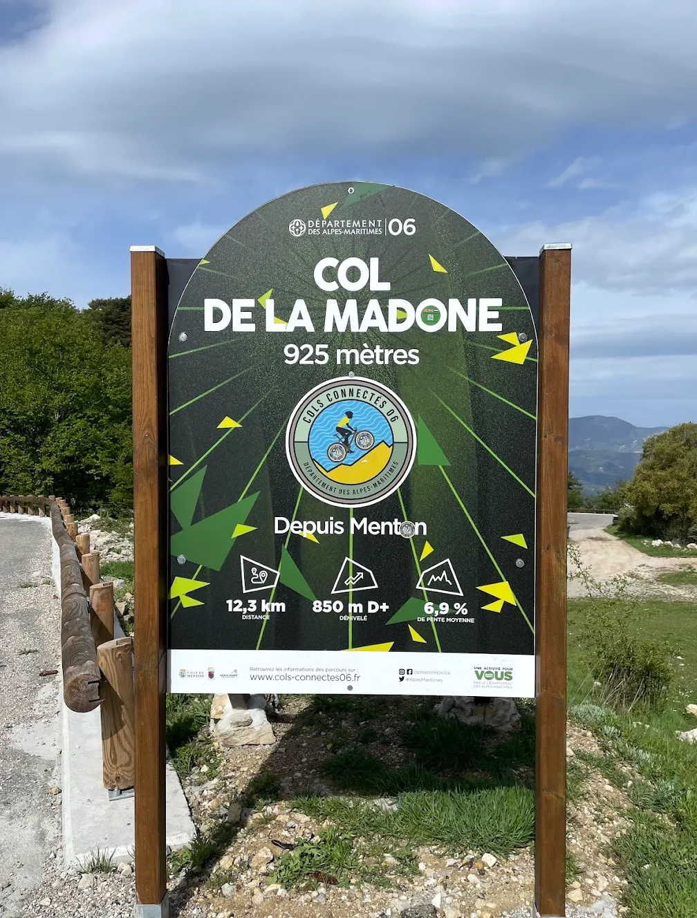 Col de la Madone, Côte d'Azur — dramatic limestone terrain near the summit above Menton