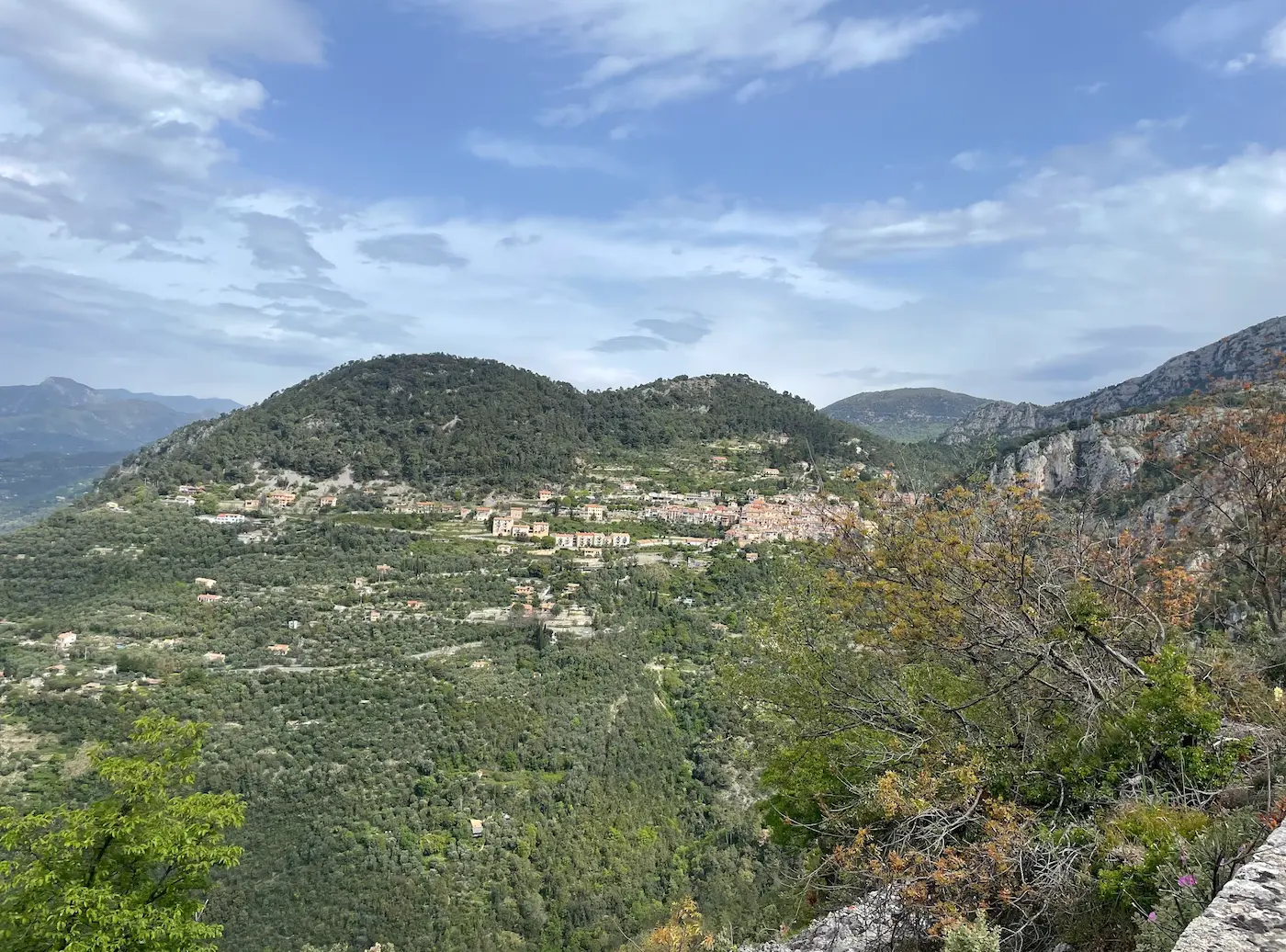 Peille village, French Riviera — medieval perched village on the descent from Col de la Madone