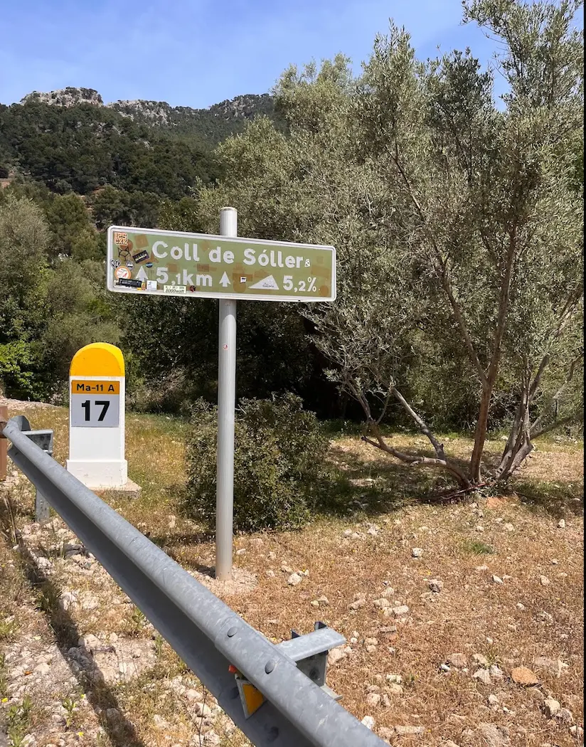 Col de Soller road cycling Mallorca — classic Mallorcan mountain scenery