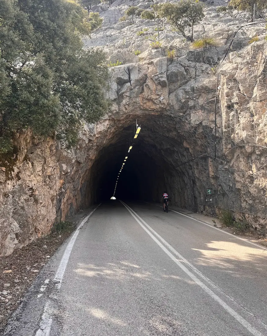 Puig Major tunnel approach, Mallorca — dramatic rocky landscape near the island's highest peak
