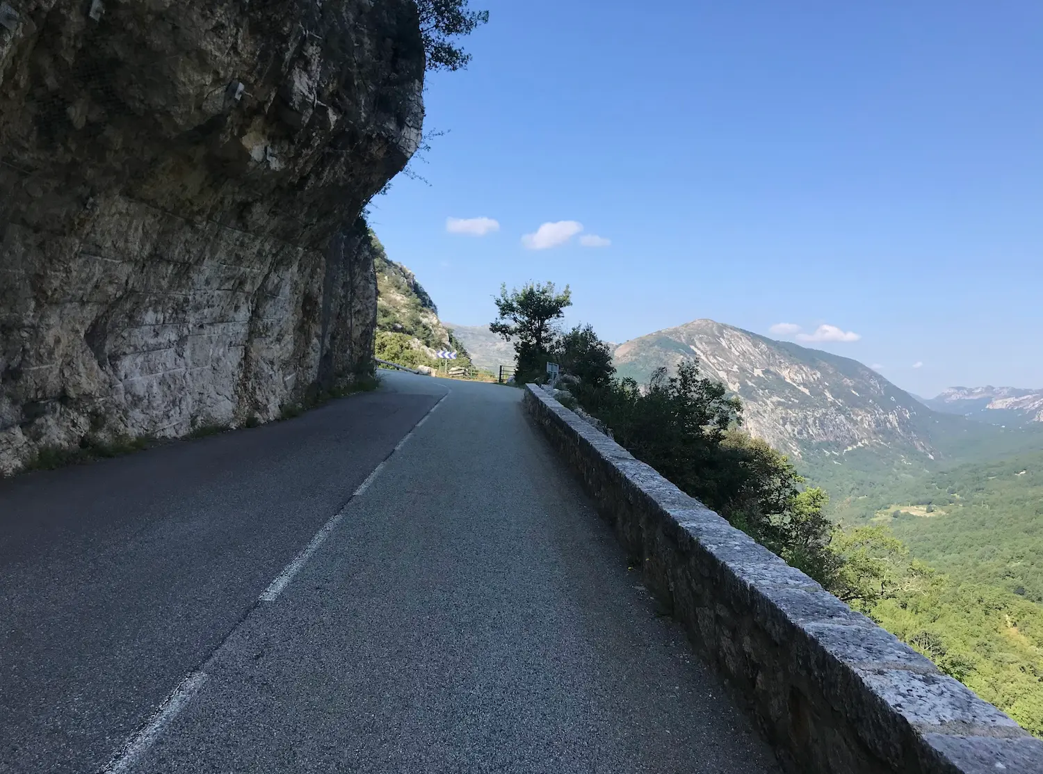 The upper slopes of Col de Vence — a classic French Riviera climb featured in professional racing