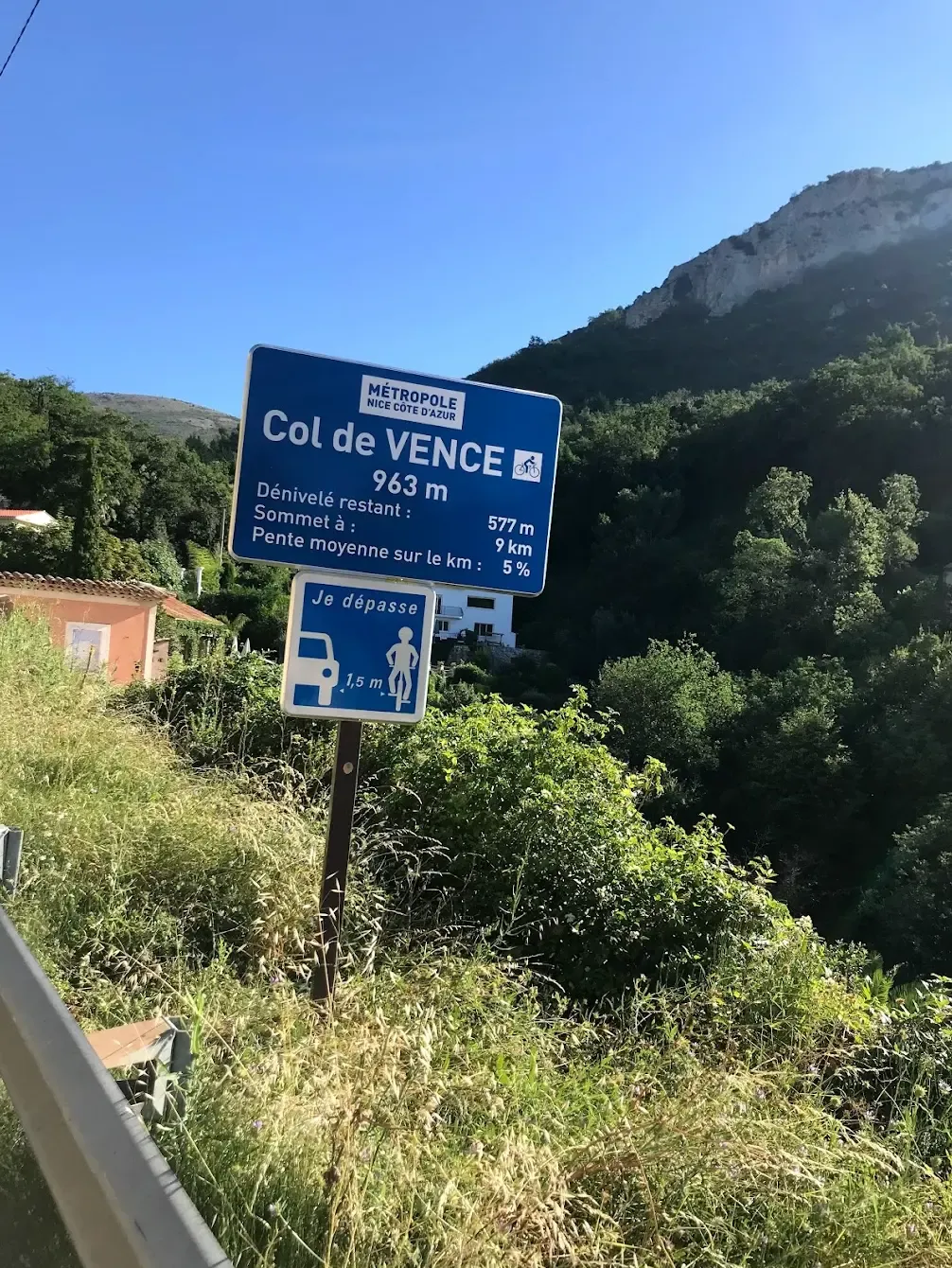 Cycling Col de Vence and Gourdon on the French Riviera from Cagnes-sur-Mer