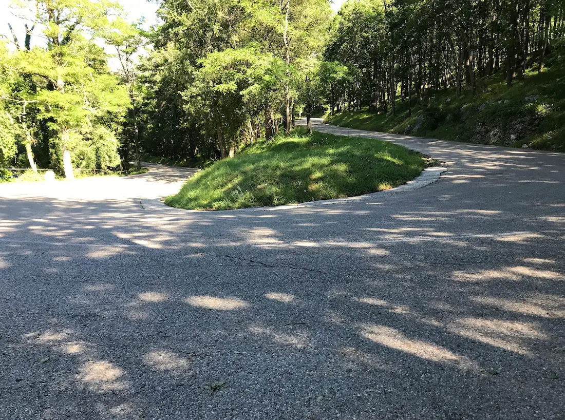 Descending from Col de Vence — sweeping roads back towards the Riviera coast