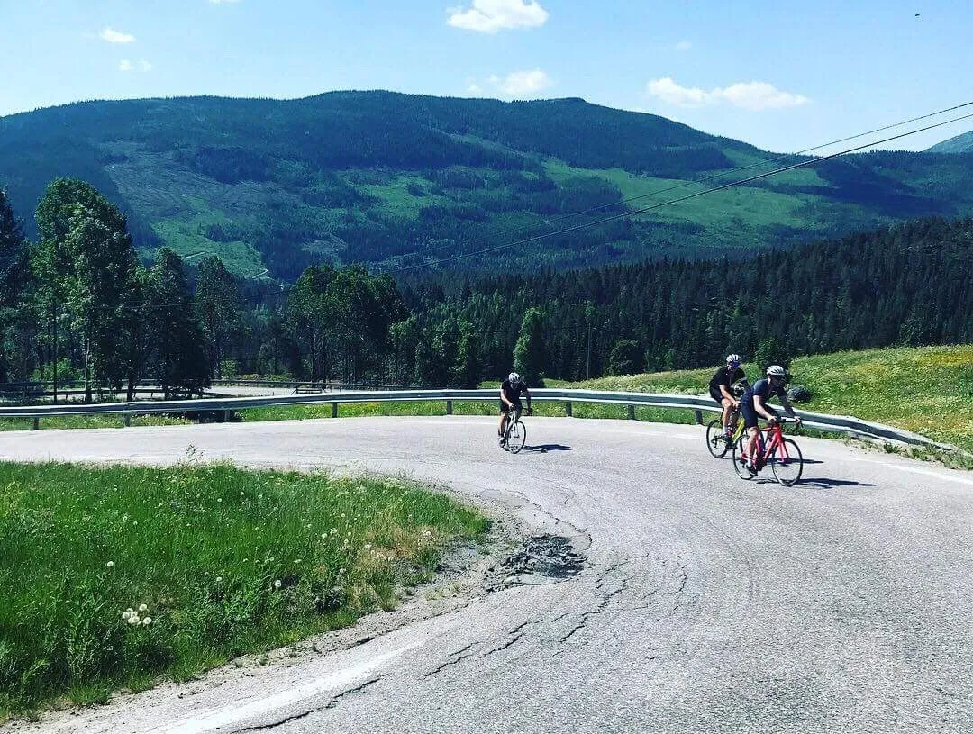 Tuddal cycling — the 4 km at 8.5% section of the Gaustatoppen final climb, with ramps reaching 20%