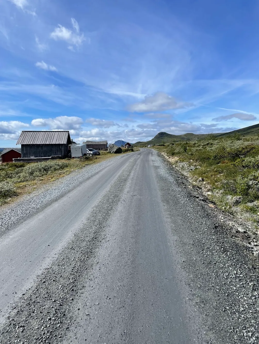 Jotunheimvegen mountain plateau, Norway — high alpine terrain on the gravel road through Jotunheimen National Park