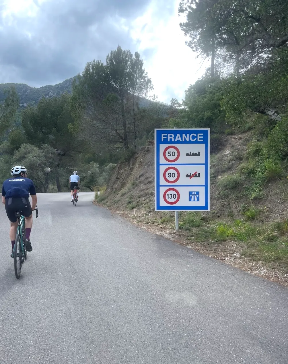 Climbing Col de Vescavo, French Riviera — quiet mountain roads above Menton and the Mediterranean