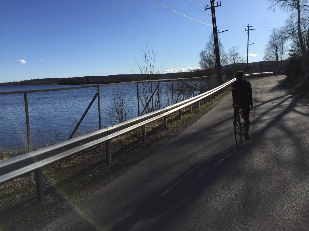 Cycling through Maridalen valley north of Oslo