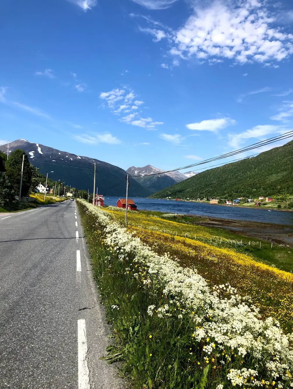 Kvaløya island cycling — virtually traffic-free roads with spectacular Arctic scenery