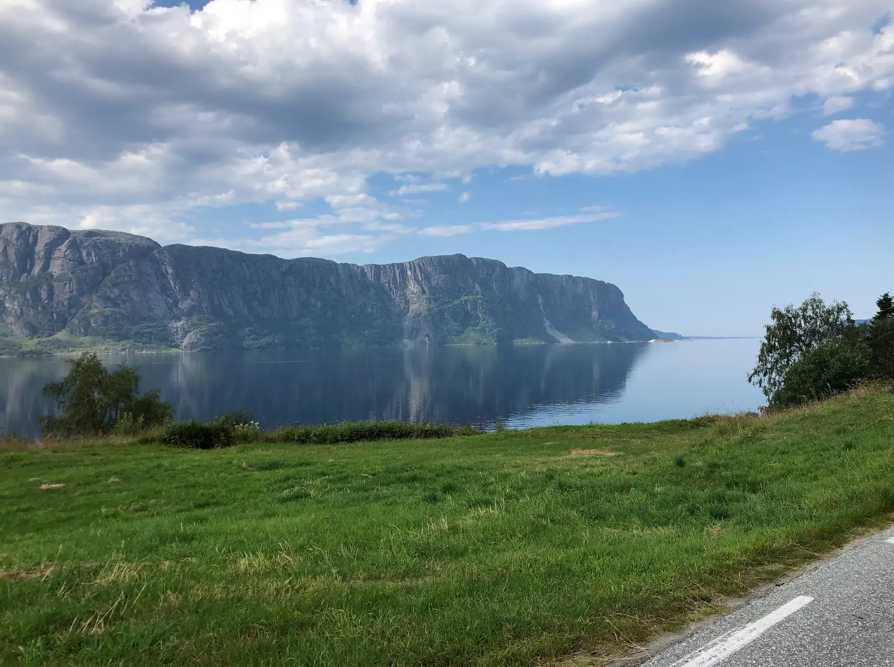 Lihesten mountain above Hyllestad — one of the most iconic landmarks in the Western Fjords of Norway