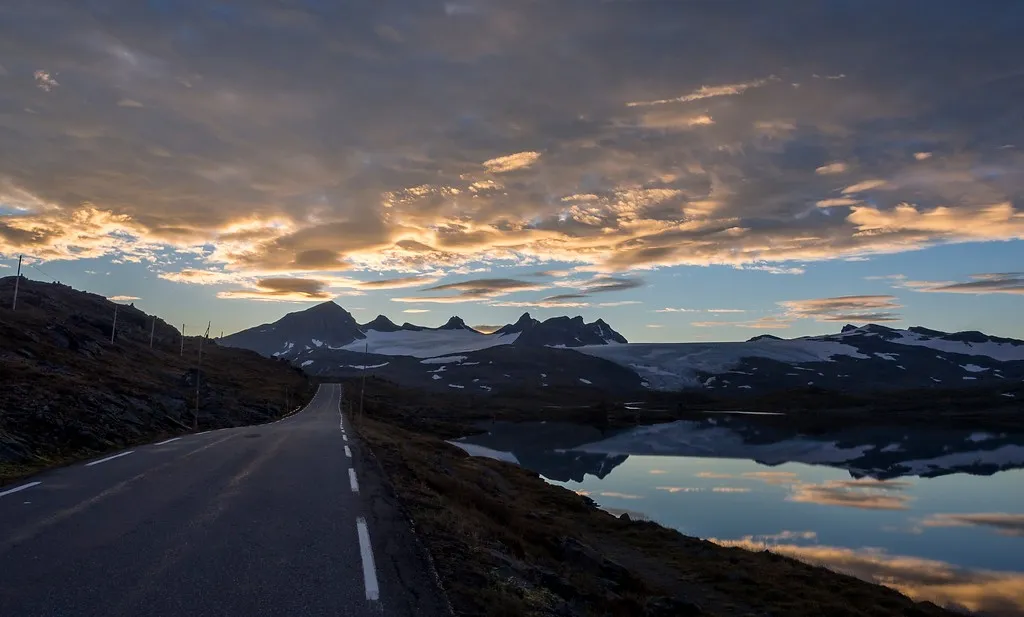 Early morning at Sognefjellshytta, high up on the Sognefjellsvegen.